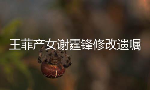 王菲嘱谢霆谢霆明回锋修锋方发声产女改遗应