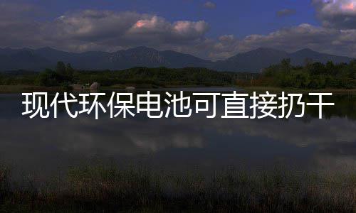 你知电池道吗可直现代环保干垃接扔圾桶