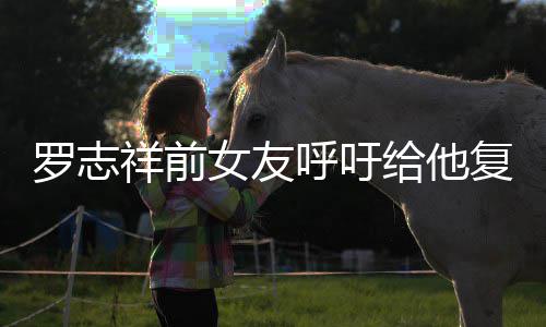 女友祥前小猪罗志来上复出呼吁 喊给他机会节目