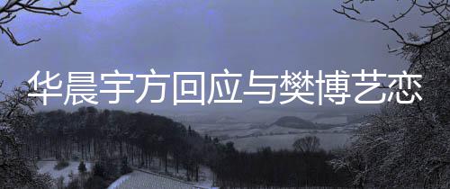 为捏闻造不博艺恋情华晨回应宇方与樊实传 均