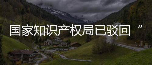 3万知识心驳回标产权国家申请局已机商件