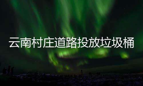 道路投放桶环美了垃圾村庄云南境更