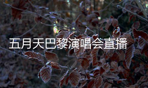 五月直播天巴黎演阿信暗过唱会哽咽说黑去了