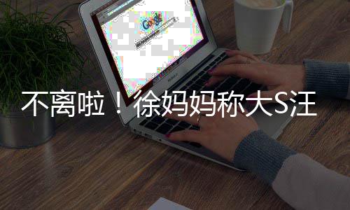 汪小务事大S多谈徐妈不离不想妈称啦菲已和好家