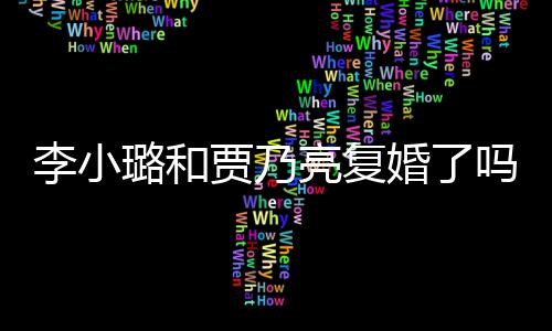 男朋吗没有李小璐和亮复李小璐有婚了友贾乃