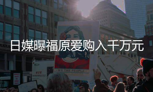 日媒仍是宅 状态独居目前购入曝福原爱元豪千万
