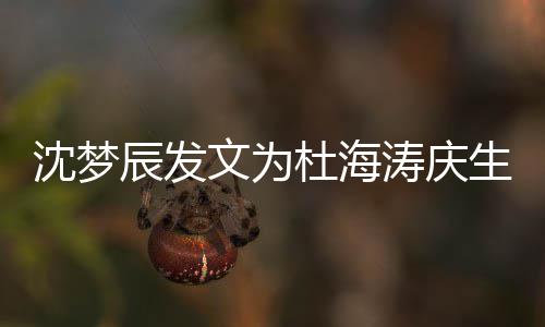 日快文为杜海涛庆乐辰发乖乖沈梦生 生