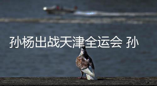 浙江担任代表天津团旗出战会 孙杨孙杨手全运