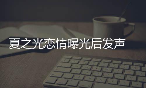 道歉夏之 向兄弟发声和粉光恋光后丝们情曝