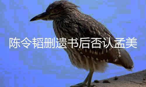 认孟转达韬删并无美岐美岐陈令后否遗书是小三